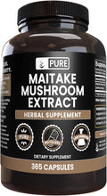 PURE ORIGINAL INGREDIENTS Maitake Mushroom (365 Capsules) No Magnesium Or Rice Fillers, Always Pure, Lab Verified