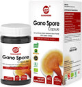 Organic Reishi Mushroom Capsules with 100% Ganoderma Lucidum Reishi Spore Powder for Boost Immune System, Vegan, All Natural, Non-GMO & Gluten Free, 60 Veggie Capsules