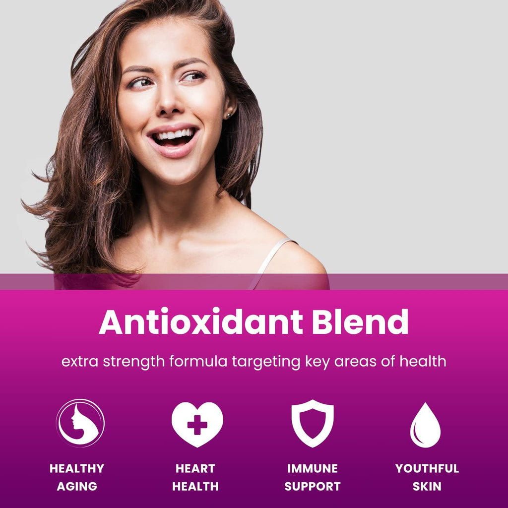 NutraChamps Resveratrol Supplement, Extra Strength Formula for Healthy Aging, Immune Support, 60 Vegan Capsules with Trans-Resveratrol, Green Tea Leaf, Acai Berry & Grape Seed Extract