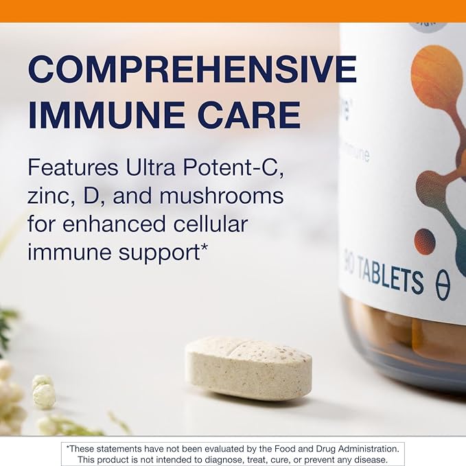 Metagenics ImmuCore - Immune Support with Vitamins C & D3, Zinc, Selenium & Mushroom Extracts* - Antioxidant & Respiratory Support* - NonGMO, GlutenFree - 90 Tablets