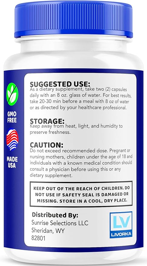 LIVORKA Sight Clear 20/20 Vision Support Supplement for Eyes - 5 Month Supply - Pack of 5