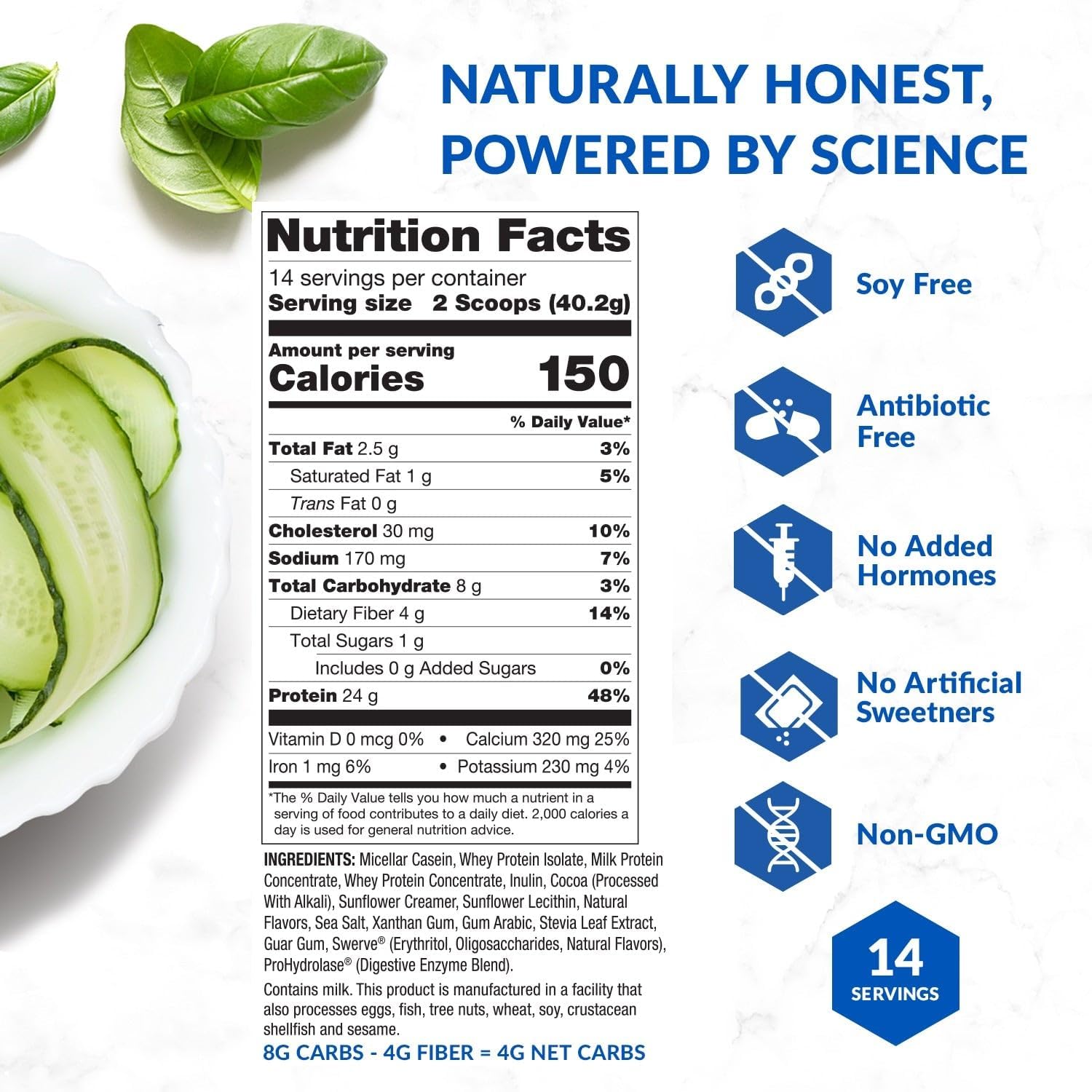 BioTrust Low Carb Protein Powder – Natural and Delicious Whey & Casein Blend from Grass-Fed Hormone Free Cows – Non GMO, Soy Free, Gluten Free, Hormone Free (Chocolate, 3-Pack)