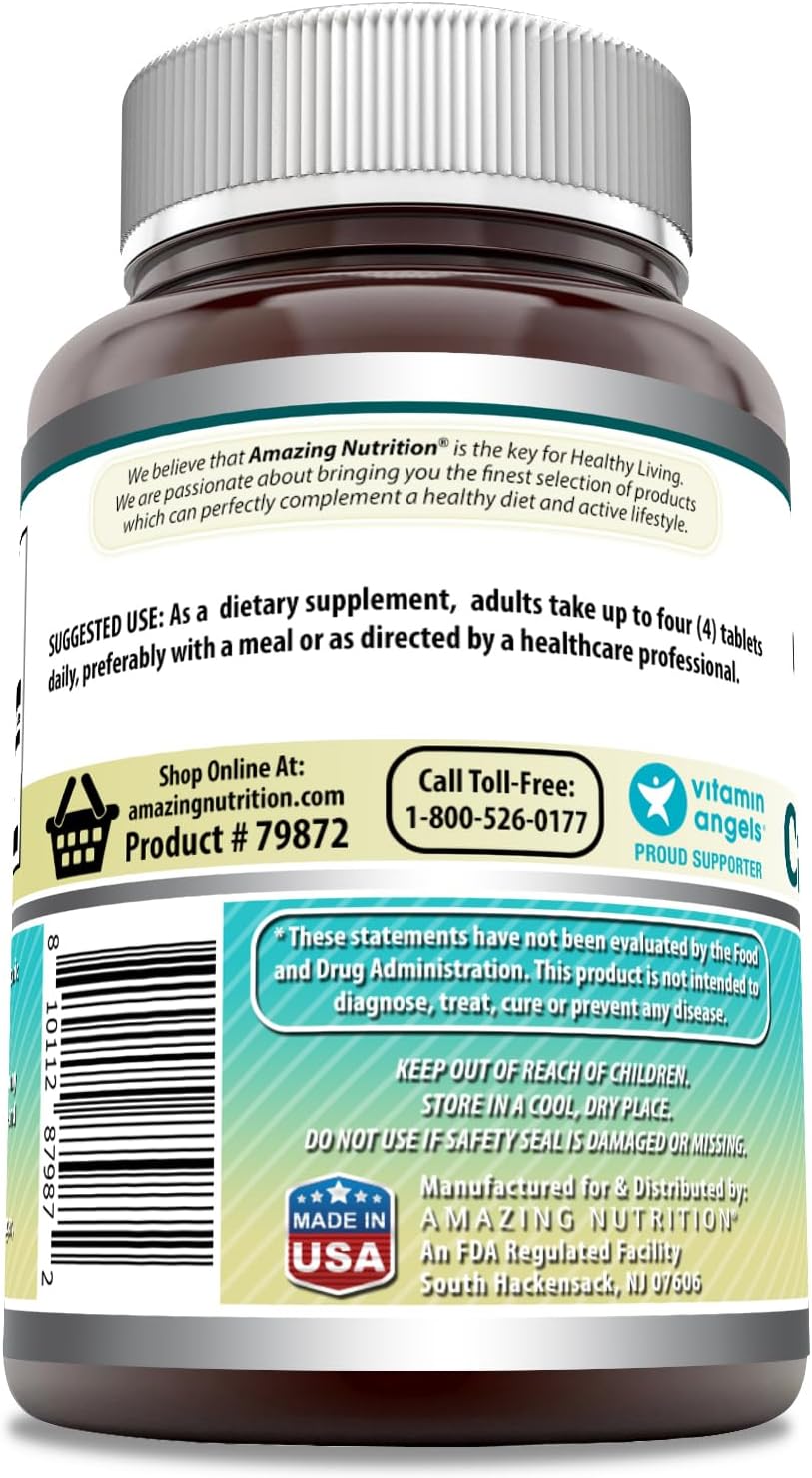 Amazing Formulas Calcium Citrate 1000 Mg | Tablets | Supplement for Men & Women | Non-GMO | Gluten Free | Made in USA (1, 120 Count)