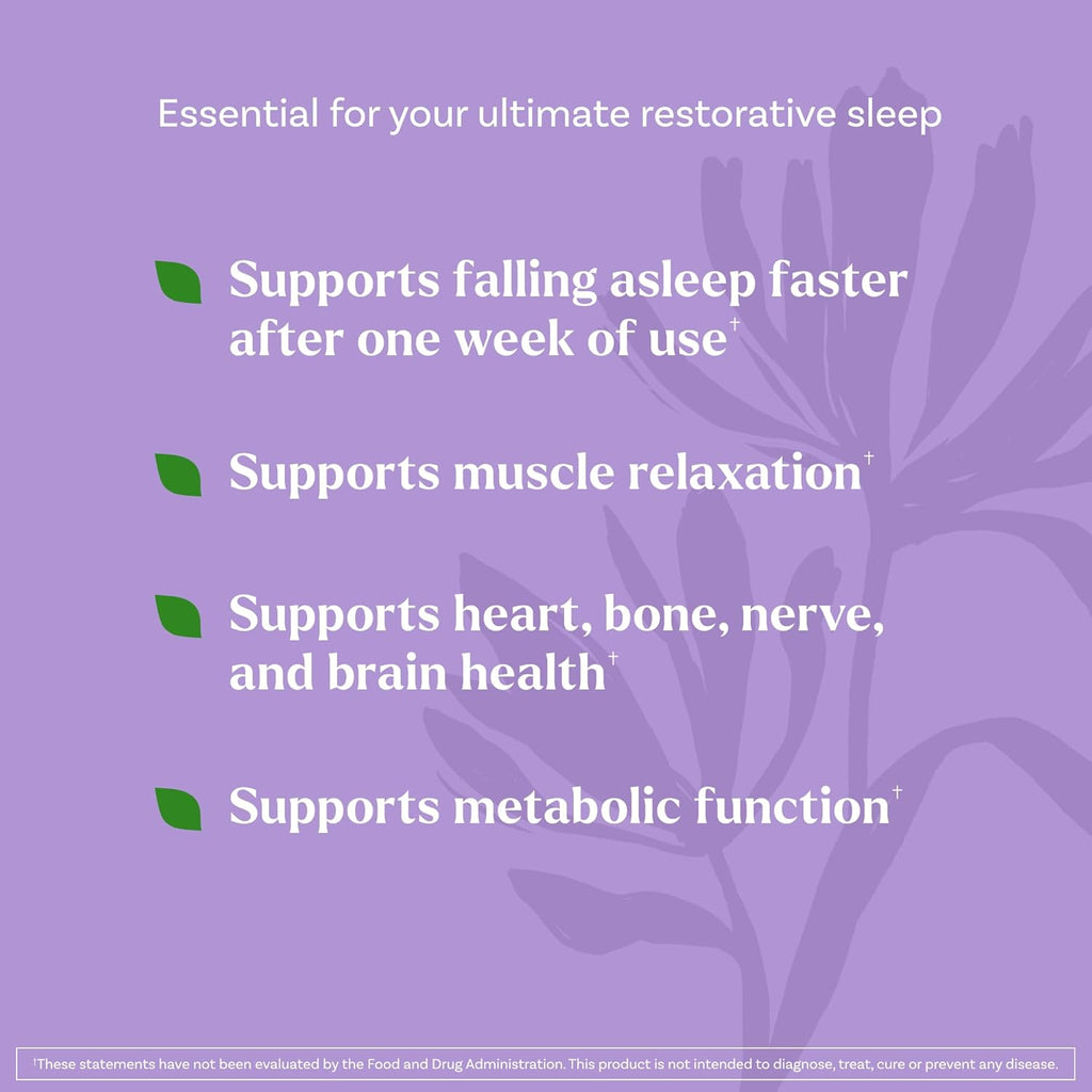 Natrol Sleep + Restore Calming Drink Mix with Magnesium Glycinate, Magnesium Sleep Aid, Melatonin-Free, Lemon Chamomile, 10 Stick Packs