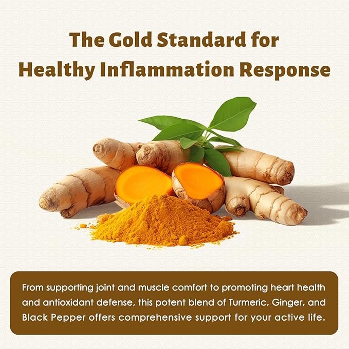 Turmeric Curcumin Supplement 1,500mg, 95% Standardized Curcuminoid with Ginger, MCT Oil, & Black Pepper for Better Absorption, for Antioxidant & Joint Support, 240 Capsules
