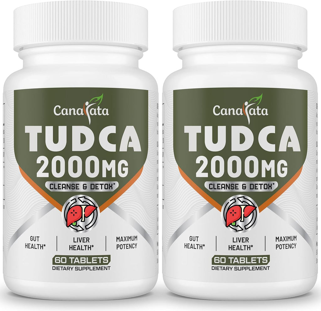 TUDCA Liver Supplements 2000mg - Strong Bile Salts Support Liver Detox & Cleanse - Liver and Gallbladder Health Formula-Easy to Swallow Tablets-60 Days Supply