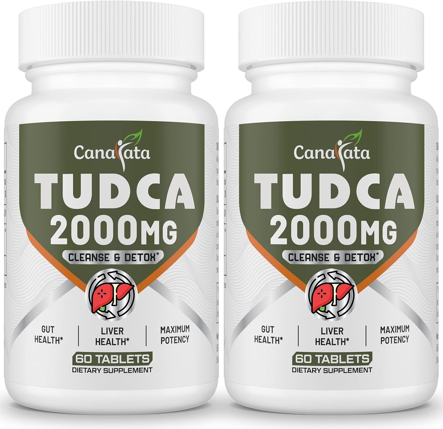TUDCA Liver Supplements 2000mg - Strong Bile Salts Support Liver Detox & Cleanse - Liver and Gallbladder Health Formula-Easy to Swallow Tablets-60 Days Supply