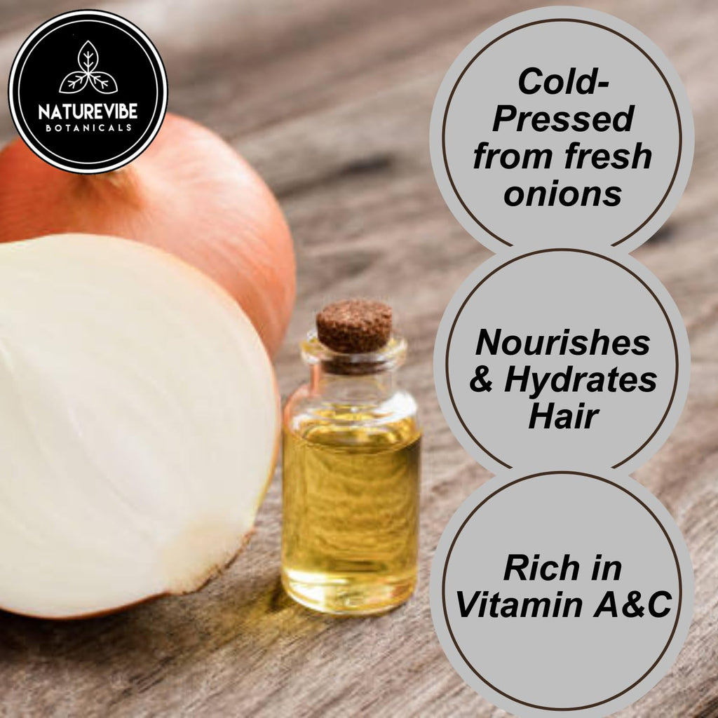 Naturevibe Botanicals Onion Oil 32 Ounces | 100% Pure and Natural | Great for Skin Care and Hair Care