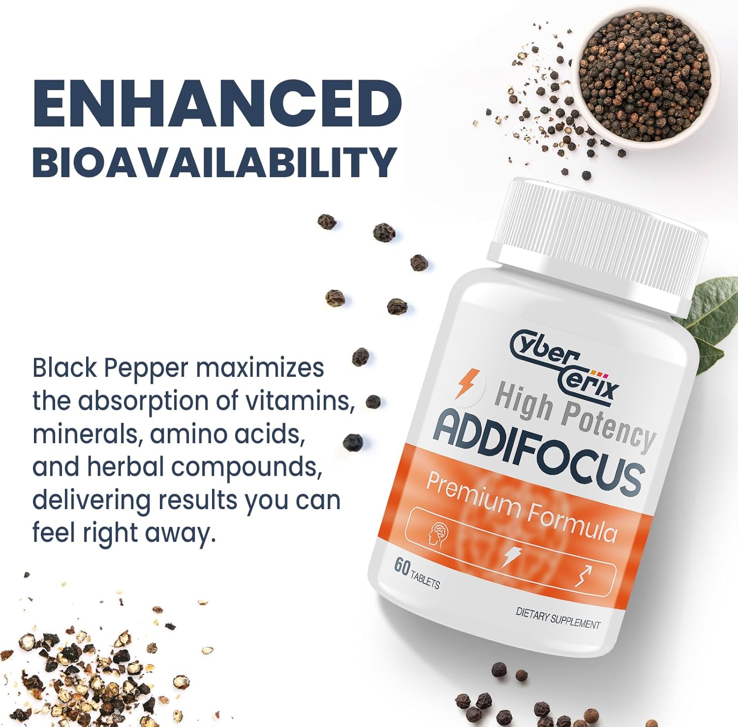 17-in-1 Brain Supplements for Memory and Focus - Nootropic Formula for Concentration, Clarity, Energy & Focus - Natural Caffeine Blend with Vitamins, Amino Acids & Herbal Extracts - 120 Tablets