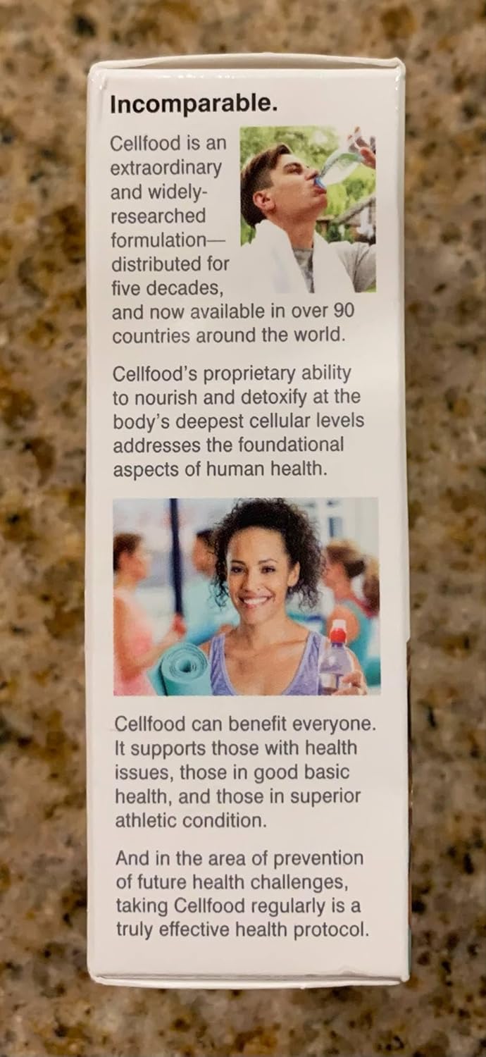 Cellfood Oxygen Boost - 1 fl oz, 10 Pack - Liquid Oxygen Supplement for Lymphatic Drainage, Altitude Sickness, Jet Lag, Fatigue, Headaches & Energy - Gluten Free, Cert. Kosher