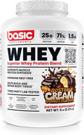 Whey Protein Powder, 25g Protein, Complete Amino Acid Profile, Gluten-Free, Low Fat, RBST-Free, Supports Muscle Recovery & Antibody Health (5 Pound, Boston Cream Donut)