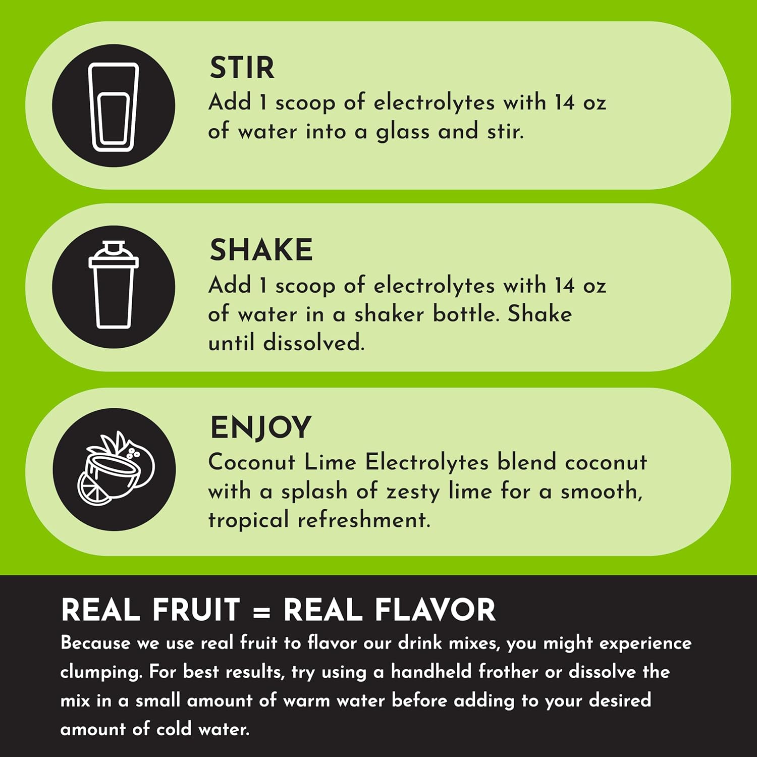 Coconut Lime Electrolytes – 30‑Serving Hydration Drink Mix with Coconut Water, Sea Salt, and Trace Minerals – Supports Hydration, Recovery, and Electrolyte Balance*