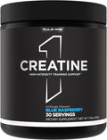 Rule 1 Creatine Powder – Pure Micronized Creatine Monohydrate for High-Intensity Exercise and Lean Body Mass Support, Flavored and Unflavored (30 Servings, Blue Raspberry)