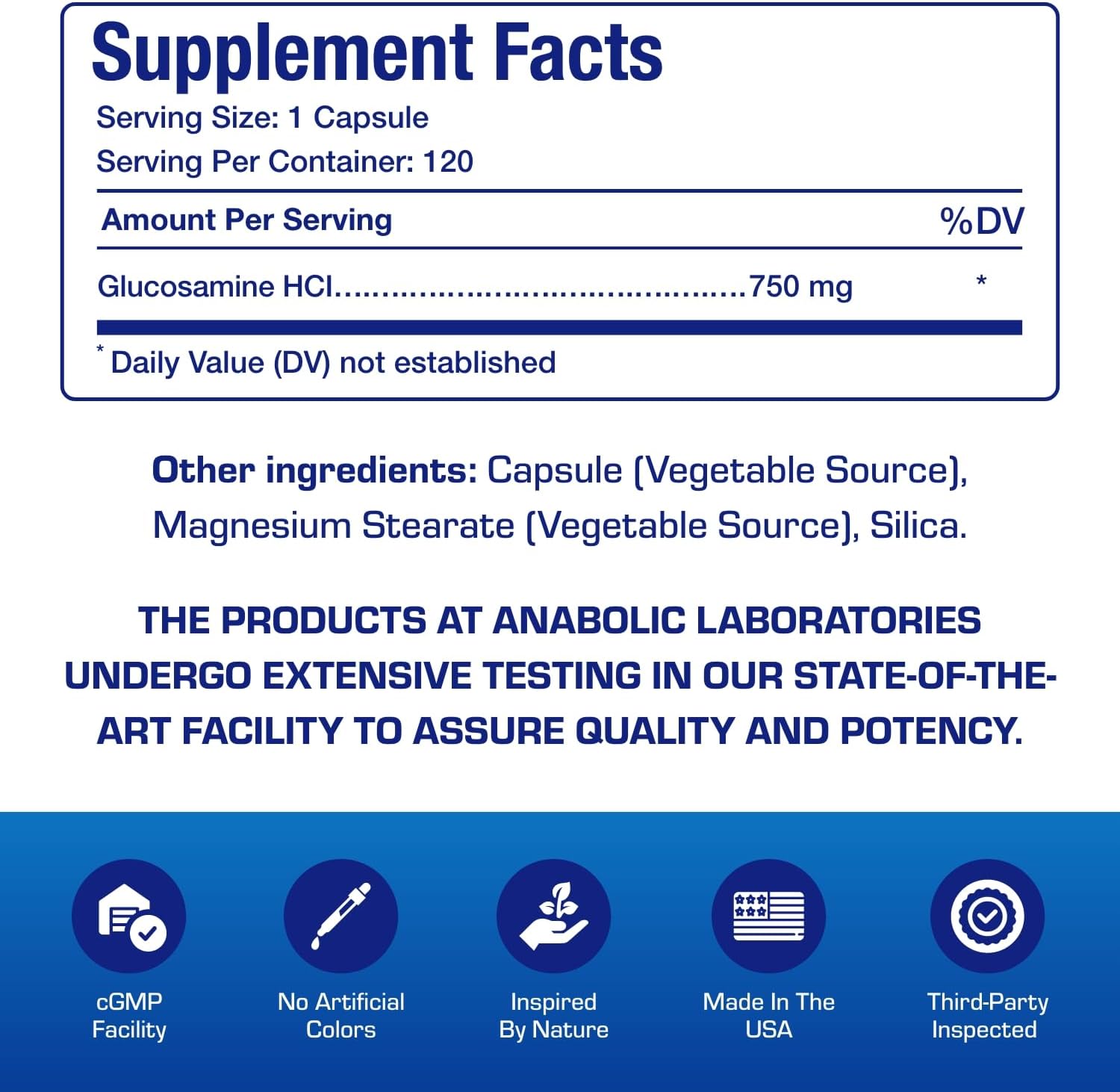 Vegan Glucosamine Joint Health Supplement - Soft Tissue Cartilage Tendon and Ligament Supplement for Enhanced Mobility Comfort & Flexibility - Non-GMO Shellfish Free & Made in The USA - 120 Servings