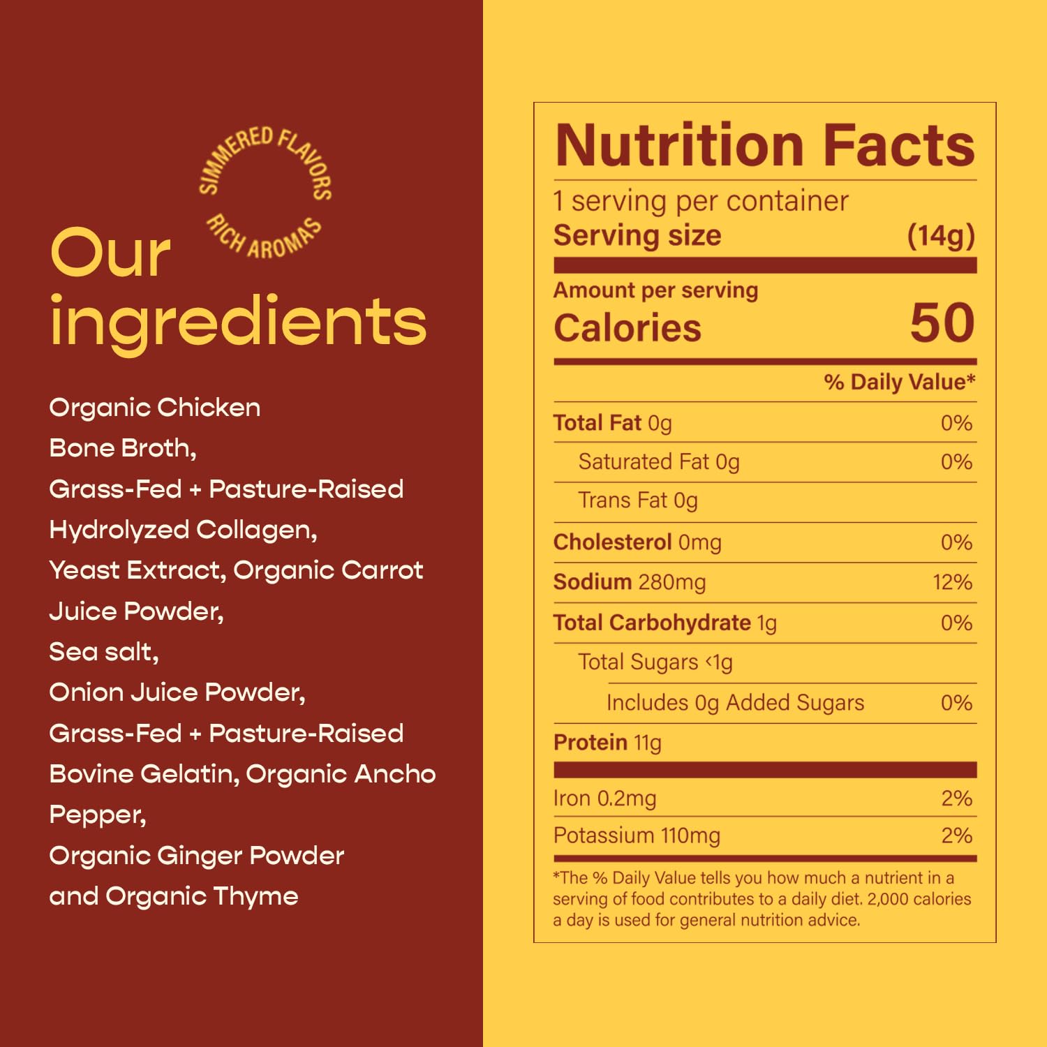 Pikora Chicken Bone Broth Instant Powdered Mix (3 Pack, 12 Servings) | High-Protein, Gluten-Free, Collagen-Rich, No Sugar, Keto & Paleo Friendly | 11g Protein, 50 Calories per Serving