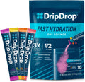 DripDrop Hydration Packets - Bold Variety Pack - Single Serve Electrolytes Powder Drink Mix - Watermelon, Berry, Lemon, Orange - Non-GMO, Gluten Free, Vegan - 16 Sticks