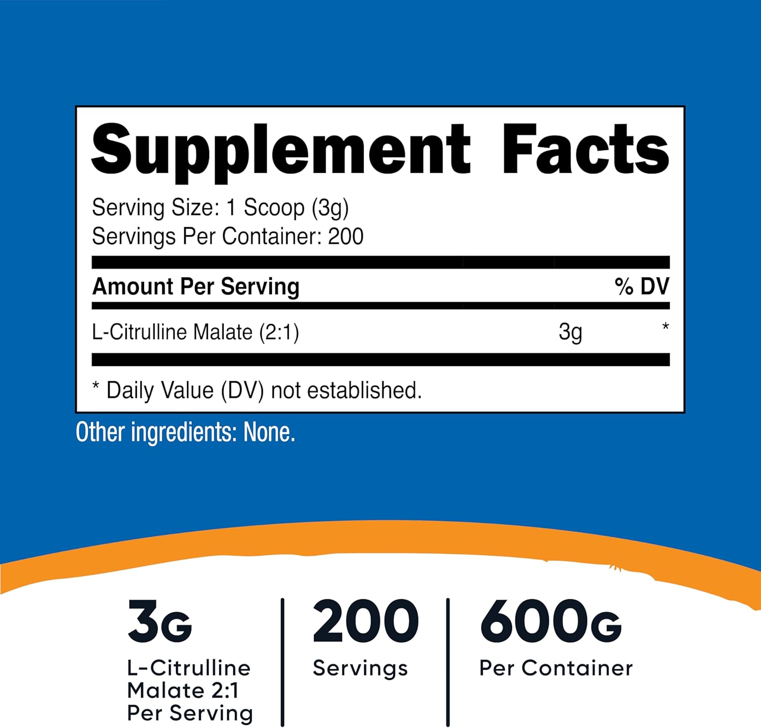Nutricost L-Citrulline Malate (2:1) Powder (600 Grams)