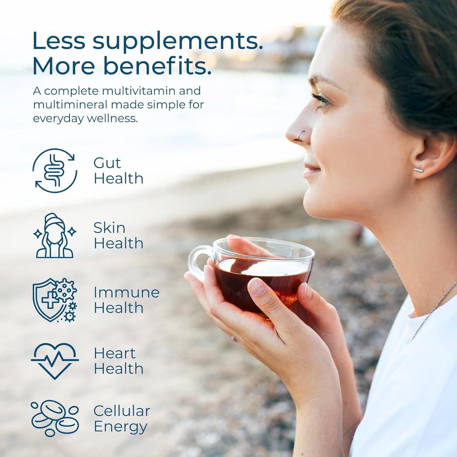 Cleanse & Renew - Liquid Superfood - Gut Health, Bloating, & Immune Support - Overall Wellness - Vegan & Gluten-Free - 30-Day Supply - Made in USA - 30-Day Supply