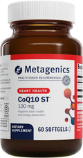 Metagenics CoQ10 ST-100 mg Coenzyme Q10 Supplement - Antioxidant as Ubiquinone - for Energy Production & Heart Function* - Non-GMO & Gluten-Free - 60 Softgels