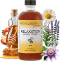Mickelberry Gardens Relaxation Honey Tonic – Natural Tension Relief & Sleep Support with Chamomile, Lavender & Organic Herbs – 8 Oz