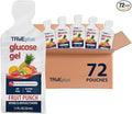 TRUEplus Glucose Gel Pouch, Fruit Punch Flavor, 15g Fast-Acting Carbohydrates, Fat Free, Gluten Free, Quick Support for Low Blood Sugar and Energy, 72 Pack