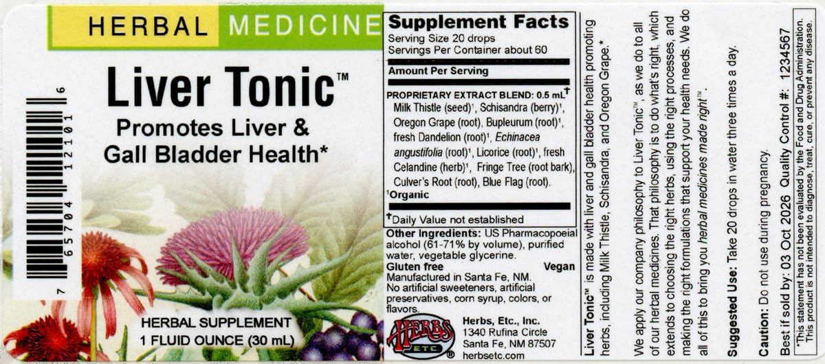 Herbs Etc. Liver Tonic™ 1 oz