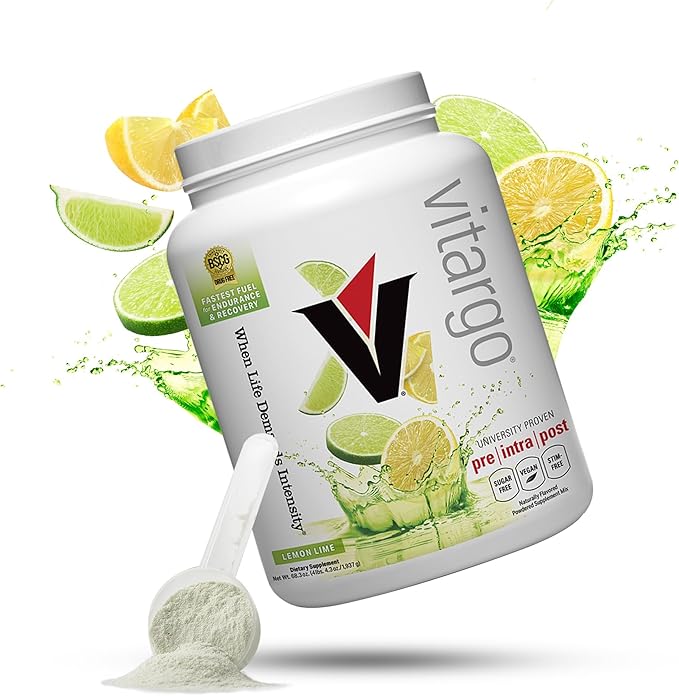 Vitargo Carbohydrate Powder | Feed Muscle Glycogen 2X Faster | 4.4 LB Lemon & Lime Pre Workout & Post Workout Recovery Powder | Carb Supplement for Recovery, Endurance, Gain Muscle Mass