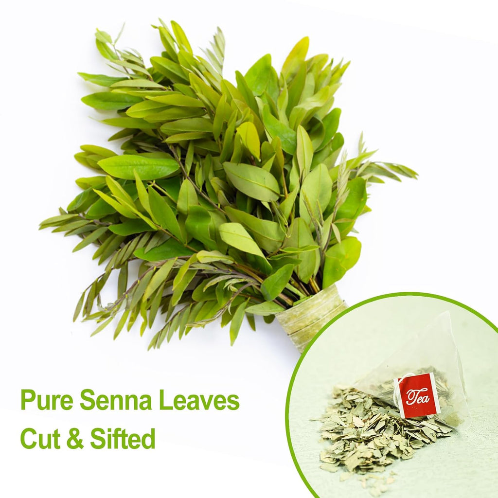 FullChea - Senna Tea, 50 Teabags, 1.5g/bag - Naturally Senna Leaf Tea for Constipation - Non-GMO - Caffeine-free - Support Digestion & Boost Immune System