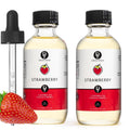 Dolce Flav Strawberry Extract – 2 Ounce Oil-Soluble Kosher, Sugar-Free, Concentrated Berry Flavor for Candy, Chocolates & Desserts, Includes Measured Dropper, Pack of 2