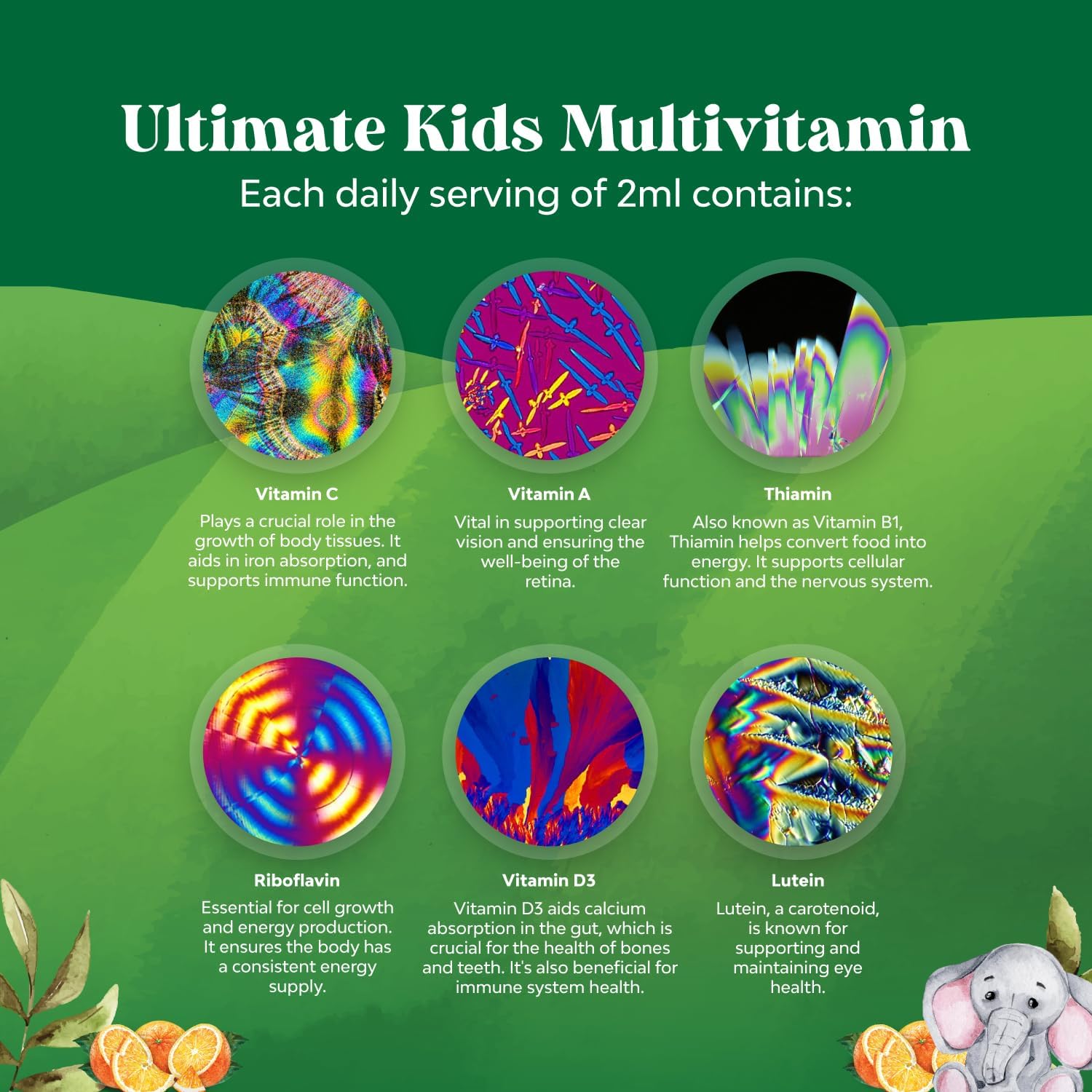 Natures Craft Liquid Multivitamin for Kids Immunity Support - Yummy Toddler Supplement with a C D3 E B6 and Vitamins of All Ages High Absorption