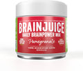 BrainJuice Nootropics Brain Support Supplement, Gluten Free Powder for Energy and Focus, Drink Mix with L Theanine, Alpha GPC, Vitamin B, Organic Green Tea Extract Caffeine, Pomegranate, 15 Servings