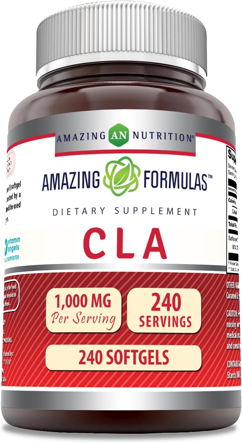 Amazing Formulas CLA Amino Acid Supplement | 1000 Mg per Serving | Softgels | Non-GMO | Gluten-Free | Made in USA (1 Pack, 120 Count)