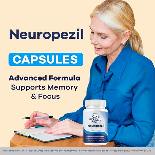 (3 Pack) Neuropezil - Official Neuropezil Supplement Pills Support Health Memory, All Natural Capsules Advanced Formula Brain Premium Focus for Overall Health & Wellness, 180 Capsules for 3 Months