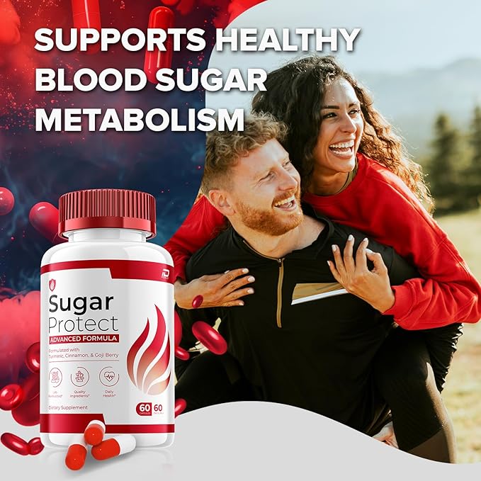 Sugar Protect Capsules – SugarProtect Natural Blend Daily Health Vitamins Supplement (1 Pack - 60 Capsules)