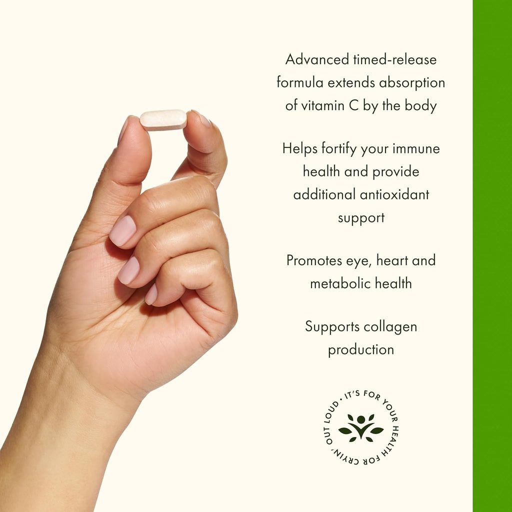 Swanson Timed-Release Vitamin C with Rose HIPS Immune System Support Skin Cardiovascular Health Antioxidant Supplement 1000 mg 250 Tablets