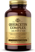 Solgar Quercetin Complex with EsterC Plus Vegetable Capsules Supports Immune Health Antioxidant Gentle on the Stomach Vitamin C NonGMO Vegan Gluten Free Dairy Free 50 Servings, Standard Packaging, 100 Count