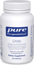 Pure Encapsulations SAMe S-Adenosylmethionine 180's - Supports Joint Health & Glutathione Production* - Gluten Free & Non-GMO - 60 Capsules