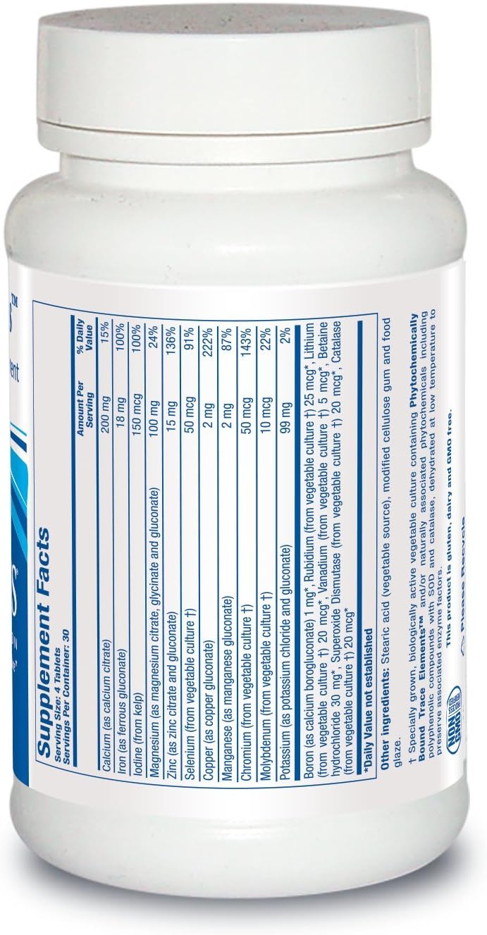 Biotics Research Multi-Mins (Potent Mineral Combination) Bioavailable Multi Mineral Supplement with Mineral Chelates and Whole Food Trace Minerals. Magnesium, Chromium, Iodine (120 Tablets)