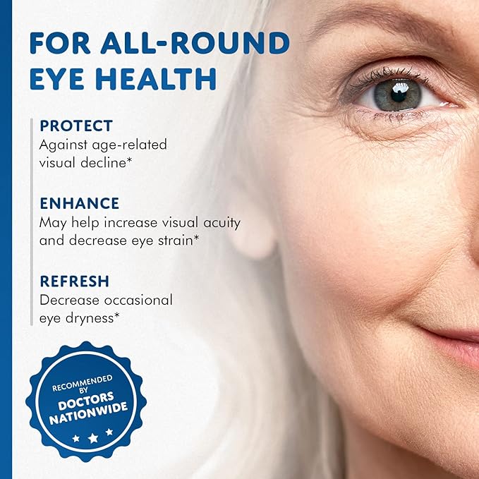 OS2 Ocular Support Solution - Patented Eye Vitamins for Macular Health, Dry Eye and Blue Light - Lutein, Zeaxanthin, Omega 3, Astaxanthin and AREDS2 Supplements, Co-Developed by NASA, 270 ct
