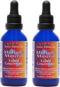 Eidon Ionic Minerals Multiple Minerals Supplement - Ionic Trace Mineral Drops for Water, Natural Liquid Vitamins to Support Heart Health and Hydration, No Preservatives - 2 oz (Pack of 2)