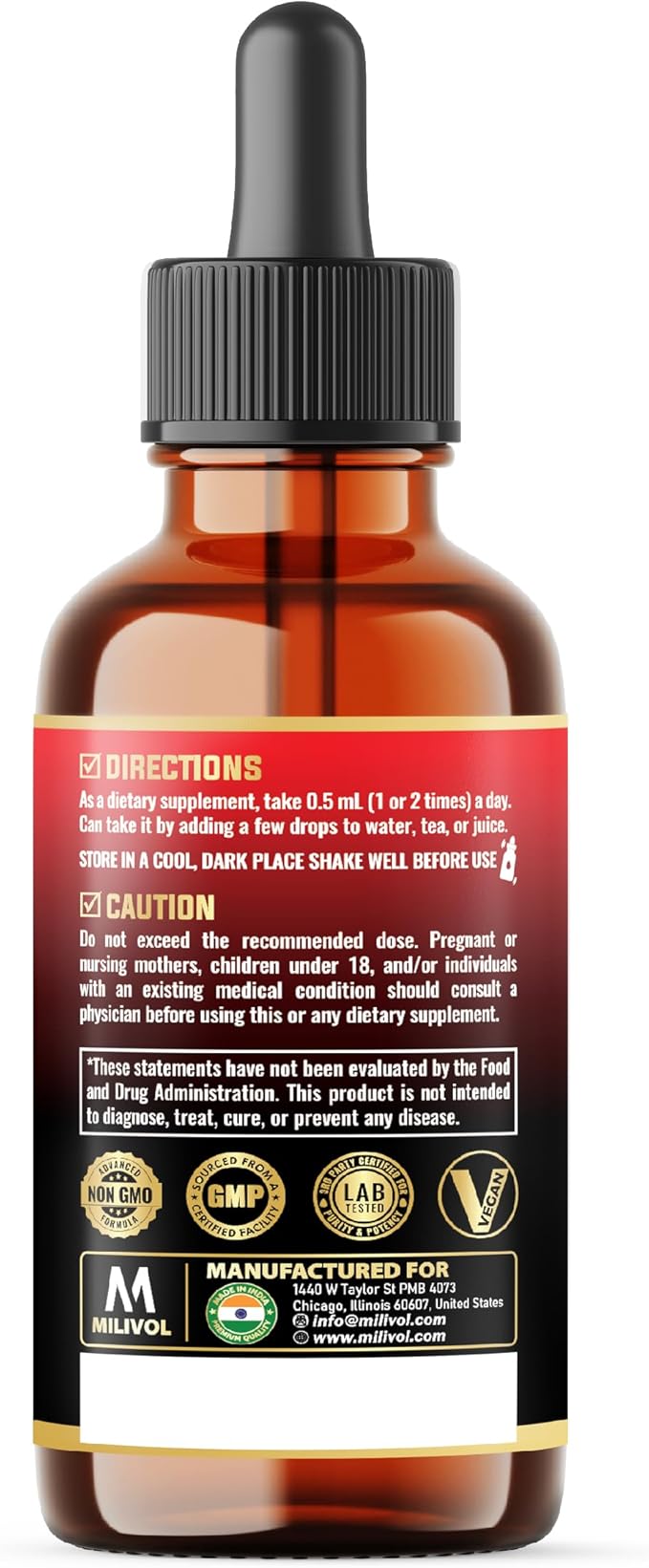 7in1 Selenium Liquid Drops – 200mcg Selenomethionine for Men & Women – Pure Thyroid Support Supplement – High Absorption Tincture – for Immune & Energy Support - 1FL Oz - 60 Day Support