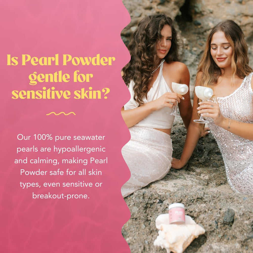 Akasha Superfoods Pearl Powder, Supports Collagen Production, Blend Into Drinks, Smoothies, or Skincare, Source of Calcium, Amino Acids, & Minerals, Gentle on Sensitive Skin, Gluten Free, 1.4 Oz