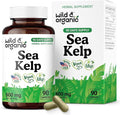 Wild & Organic Sea Kelp Supplement Capsules 600 mg - Immune & Overall Support - Sea Kelp Iodine for Men & Women - Ocean Seaweed Supplement - Vegan, No Fillers, Non-GMO - 90 Count