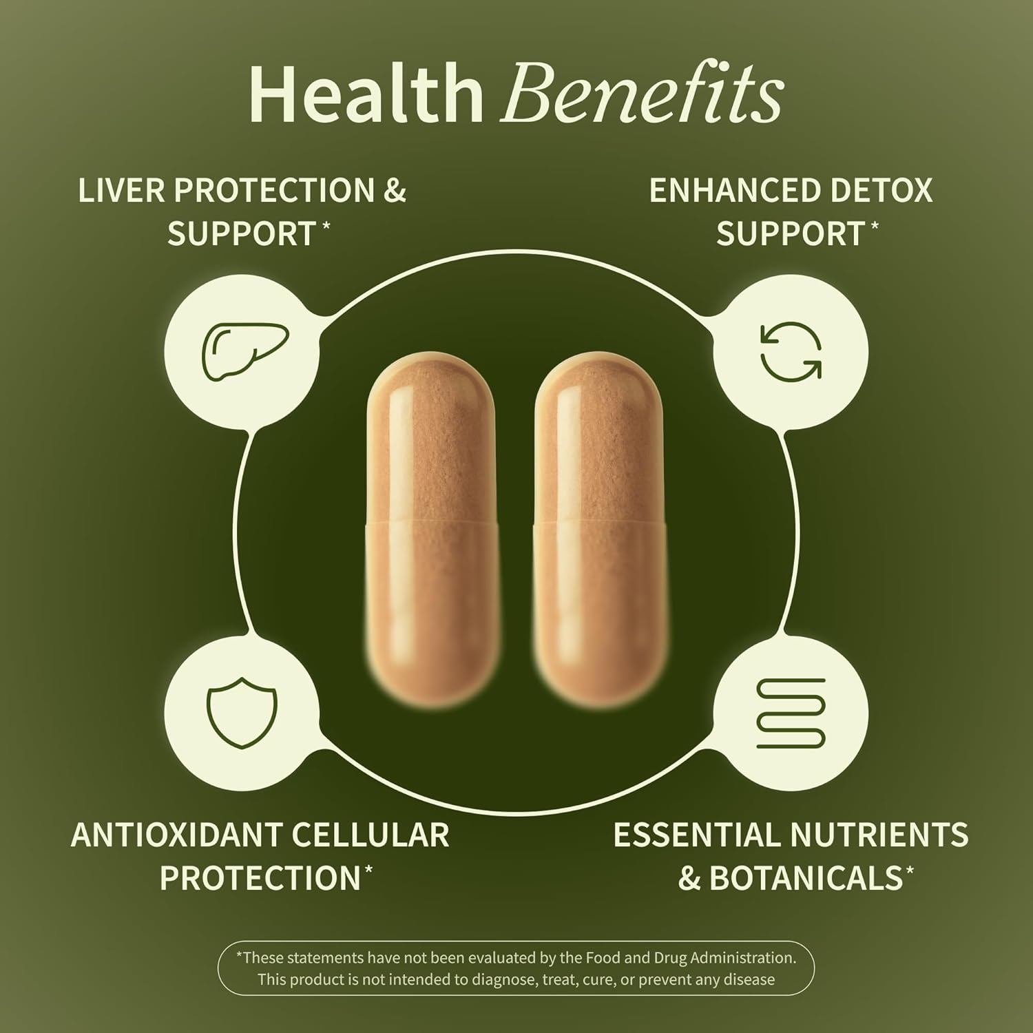 Snap Supplements Liver Health & Detox Supplement - Natural Support for Liver and Digestive Health, 60 Vegetarian Capsules (1 Month Supply)