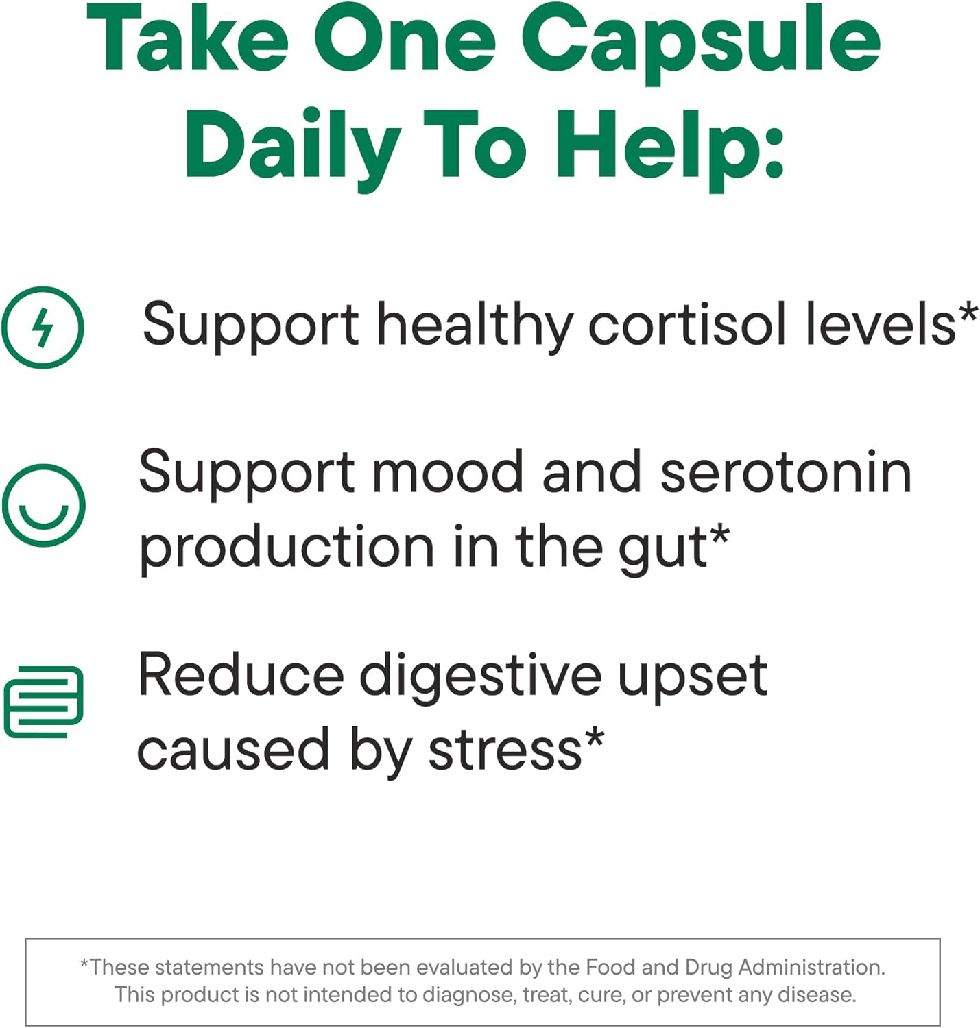 Daily Nouri Stress Support Probiotic for Women & Men | Supports Cortisol Management, Stress Relief, Mood, Digestion & Gut Health | 3 Clinically Studied Strains + Vegan Omega Oil | 30-Day Supply