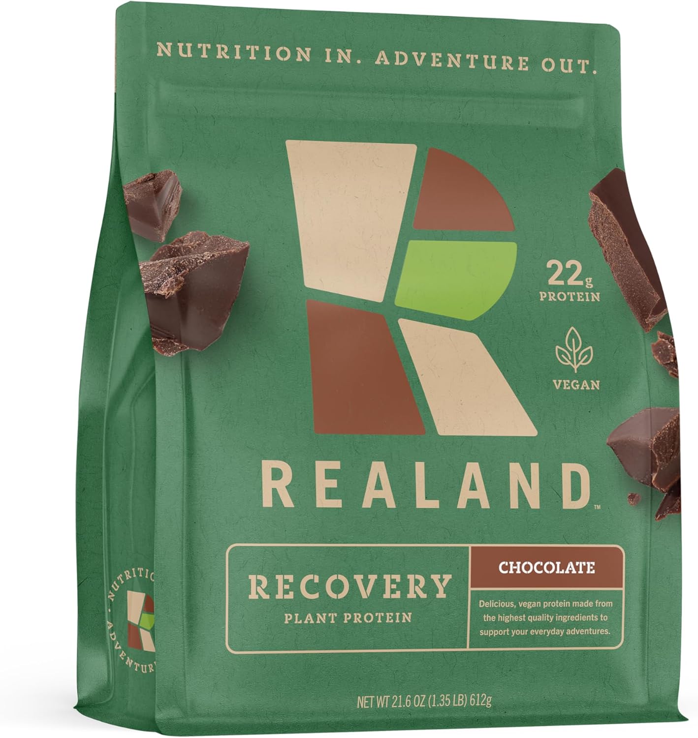 Chocolate Vegan Plant Protein Isolate - Fava Bean Protein Powder for Recovery - 22g of Protein - 17 Servings