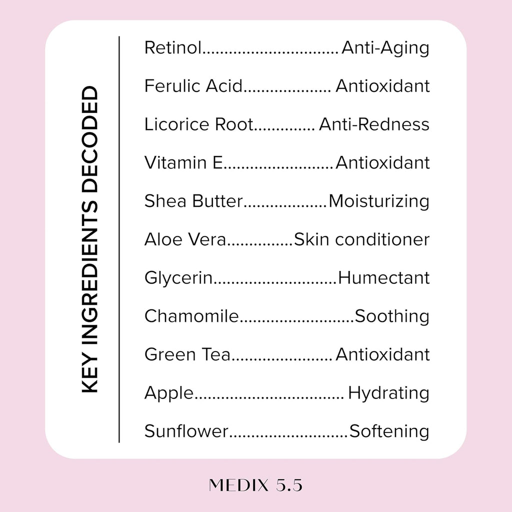 MEDIX Fragrance Free Retinol Body Lotion Crepey Skin Care Treatment | Firming Body & Face Moisturizer | Anti Aging Retinol Cream For Face Targets Loose Crepe Skin, Wrinkles, & Fine Lines, 15 Fl Oz