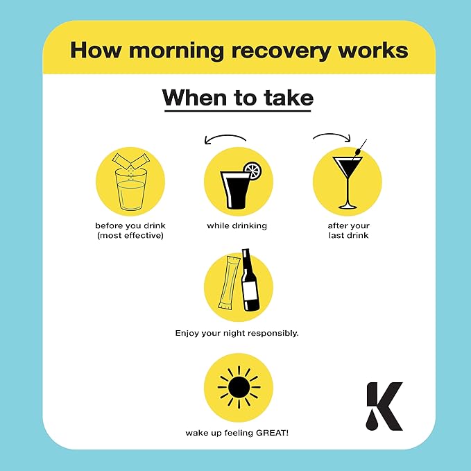 Kickback Morning Boost Lemonade 10 Pack – Electrolyte Hydration Beverage with Electrolytes & Vitamins for Enhanced Energy & Focus – Innovative Proprietary Drink for Liver & Gut Support
