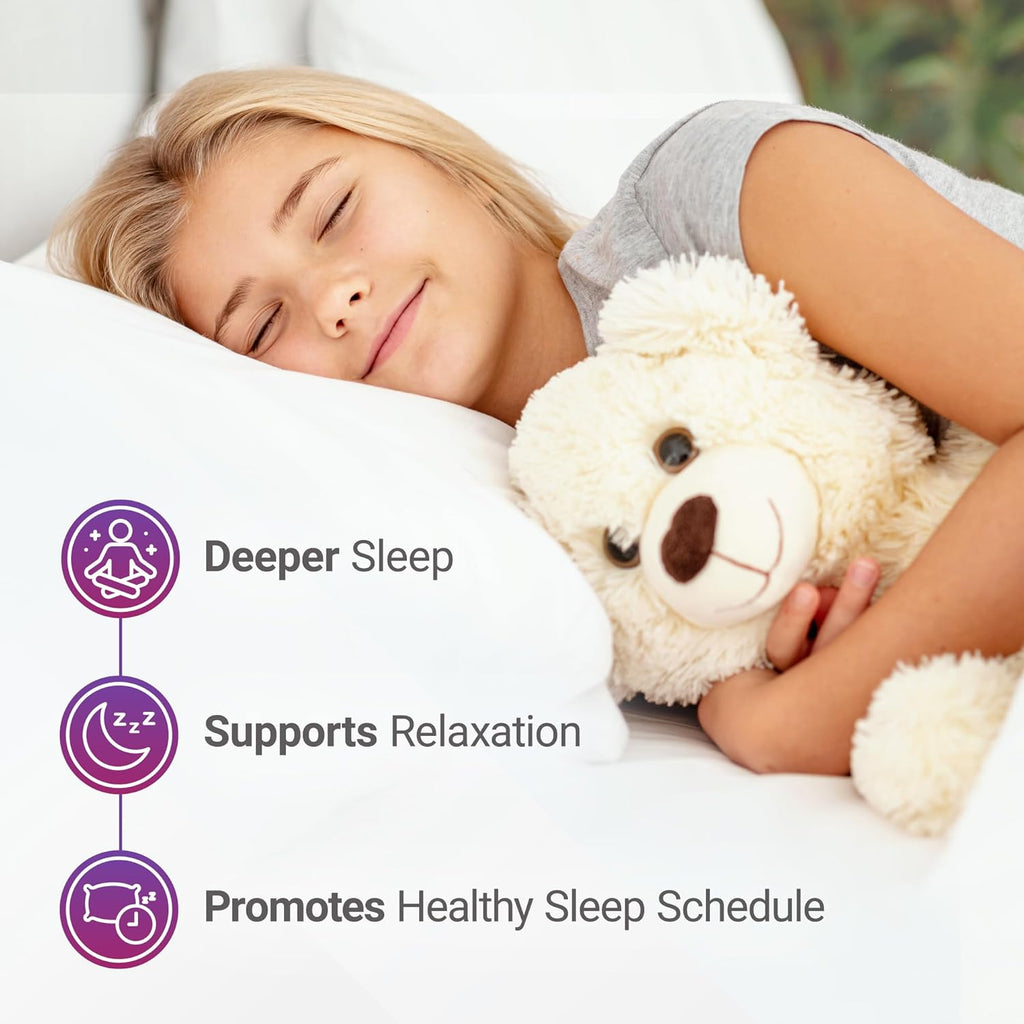 Nested Naturals Luna Kids Sleep Aid Tablets for Children 4+ - Naturally Sourced Ingredients - Gentle, Herbal Supplement with Chamomile, Melatonin, Valerian & Lemon Balm - 120 Chewable Tablets
