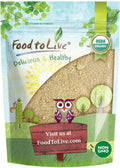 Food to Live Organic Red Maca Powder, 2 Pounds Raw Ground, Non-GMO, Kosher, Vegan, Fine Flour, Bulk